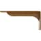 Ekena Millwork Embrey Steel Bracket, Hammered Gold 2"W x 10"D x 4 3/4"H BKTM02X10X04EBHGO - alternate 6